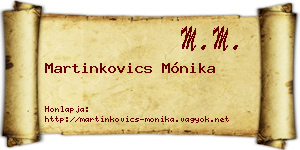 Martinkovics Mónika névjegykártya
